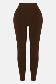 Available In Black And Chocolate. Legging Elastic Waistband Stretch Compression Rib 82% Rayon 18% Spandex Imported | Janet Snatched Leggings in Chocolate Brown size XS by Fashion Nova Chocolate Fashion, Brown Leggings, Service Women, Swim Shoes, Active Wear Outfits, Preppy Outfits, Matching Dresses, Chocolate Brown, Clothes For Sale