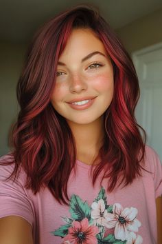 50+ Awesome Black Cherry Hair Color Ideas for 2024 – CreativeBooster Hair Color Without Bleach, Bangs Side