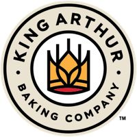 the logo for king arthur baking company, which has been designed to look like an emblem