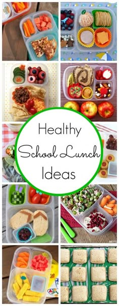 healthy school lunch ideas for kids to enjoy in the day and night, including sandwiches, salads, fruit, veggies, and more