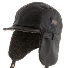 Stay extra warm this winter season and have a great aviator look with this Faux Leather Aviator Hat. This aged faux leather-like, thick trooper hat features a 4 inches deep crown, fully lined with a plush faux fur-like material to ensure you stay warm and bundled no matter the weather. Attached with a soft 1 3/4 inches long bill for rain protection and 5 inches long earflaps with chin strap snap closure. Comfortable fit. The Aviator hat is water repellent. Faux leather. Fashionable for both men Leather Hat With Ear Flaps For Outdoor, Winter Windproof Leather Hat, Winter Leather Windproof Hat, Black Aviator Hat For Outdoor, Black Hat With Faux Fur Lining And Ear Flaps, Adjustable Hats With Faux Fur Trim For Cold Weather, Adjustable Faux Fur Trim Hats For Cold Weather, Winter Outdoor Hat With Faux Fur Trim, Adjustable Faux Fur Trim Cold Weather Hats