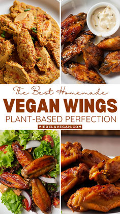 Vegan Wings Recipe Vegan Chicken Wings Recipe, Vegan Wings Recipe, Vegan Fast Food Recipes, Vegan Shrimp Recipes, Vegan Drumsticks Recipe, Air Fryer Vegan Recipes, Vegan Drumsticks, Vegan Chicken Wings, Vegetarian Wings