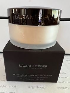 LAURA MERCIER Loose Setting Powder TRANSLUCENT  HONEY  1oz/29g NEW IN BOX 100%AUTHENTIC- FAST SHIP! PLEASE SEE PICTURES FOR MORE DETAILS. PRODUCT DETAILS WHAT IT IS: This best-selling translucent powder sets your makeup for longer wear. Created in two shades for all skin tones, the soft-focus effect subtly blurs the look of fine lines and imperfections, and it doesn't settle into lines or pores. The result is natural-looking, never powdery or cakey. WHAT IT DOES: This no-flashback formula is perfect for photos and creates a soft-focus effect to subtly blur the look of fine lines and imperfections. FINISH: Matte COVERAGE LEVEL: Light SHADES: - Translucent: Perfect for fair to medium skin tones  - Translucent Medium Deep: Perfect for medium deep to the deepest skin tones HOW TO USE IT:  Appl Laura Mercier Loose Setting Powder, Chanel Hydra Beauty, Powder Translucent, Estee Lauder Advanced Night Repair, Loose Setting Powder, Glamour Beauty, Medium Skin Tone, Translucent Powder, Hydrating Cream