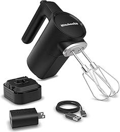 an electric hand mixer with attachments and accessories