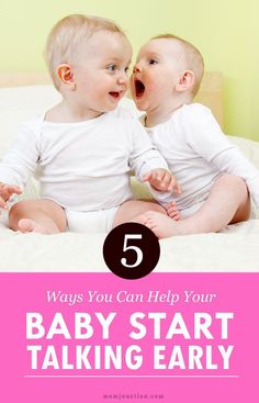 two babies sitting on top of a bed with the words 5 ways you can help your baby