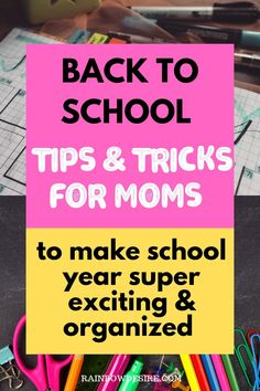 back to school tips and tricks for moms