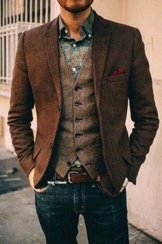 Man Suit-man Brown Suit-wedding Suit-dinner Suit-party Wear - Etsy Blazer Wedding, Slim Fit Blazer, Teddy Boys, Mens Fashion Edgy, Mens Fashion Smart, Thrifted Outfits, Mens Fashion Rugged, Mens Fashion Classic, Slim Fit Blazers