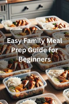 Meal Prep Made Simple: Beginner's Guide to Family Cooking! Embark on a culinary adventure with our Easy Family Meal Prep Guide tailored for beginners. Discover time-saving tips, wholesome recipes, and step-by-step instructions that will make meal planning a breeze. Let's turn your kitchen into a hub of creativity, convenience, and good eats! Easy Family Meal Prep, Meal Prep For Families, Family Meal Prep, Balanced Meal Plan, Meal Prep Guide, Dinner Meal Prep, Wholesome Recipes, Family Meal Planning