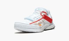 Virgil Abloh and Nike followed up on their original Air Presto collaboration that was part of 2017's "The Ten" collection.  Abloh and Nike developed new black and white editions of the comfortable silhouette.  The Off-White x Nike Presto "2018 White" preserves the deconstructed aesthetic and renders it an all white construction.  A bright orange tab on the Swoosh provides a subtle pop of color. Nike Presto White, Nike Air Presto White, Polar Opposites, Off White X Nike, Nike Presto, Air Presto, Nike Air Presto, Stadium Goods, Nike Dunk