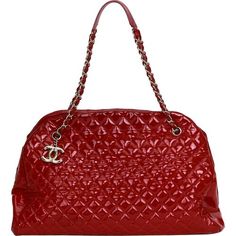 Chanel xxl red patent leather mademoiselle bag with silver tone hardware. Darkening is visible throughout the bag, please refer to photos. it looks like a degrade' design. Collection 2011. Shoulder drop 8". Comes with hologram and generic dust cover. Classic Red Bag With Glossy Finish, Elegant Red Bag With Glossy Finish, Formal Red Bag With Glossy Finish, Formal Red Bags With Glossy Finish, Red Glossy Formal Bags, Chic Red Bag With Glossy Finish, Chanel Box, Chanel Shoulder Bag, Chanel Vintage