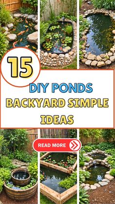 backyard pond landscaping ideas that are easy to do and great for small yards or gardens