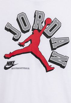 Jordan VARISTY JUMPMAN TEE UNISEX - Apdrukāts T-krekls - white Jordan Tshirt Design, Jordan Tshirt, Jordan Shirt, Jordan T Shirt, Nike Art, All Jordans, Jordan Boys