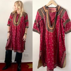 Indian hand embroidered Kurta, tunic top.  Size: best fits up to M Measurements: See photo  Tag: none Condition: perfect vintage condition Photo Tag, Dress Clothes For Women, Tunic Top, Hand Embroidered, Halloween Shopping, Tunic Tops, Dress Outfits, Bathing Beauties, Electronic Accessories