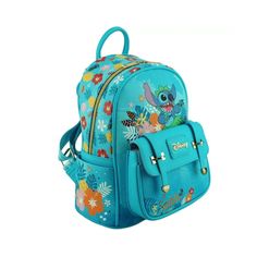 Step into the world of Disney with this chic Lilo & Stitch mini backpack, crafted from premium vegan leather with a satin nylon lining. Measuring 11 inches, this mini backpack is perfect for adding a touch of Disney magic to any outfit. Key Features: Elegant Design: Showcases a charming Lilo & Stitch graphic on high-quality faux leather, complemented by satin nylon lining and metal hardware for a stylish finish. Functional Storage: Double Zipper Main Compartment with a magnetic closure front poc Disney Leather Backpack For Disney Trips, Disney Style Backpack For School, Disney Travel Backpack With Zipper Closure, Disney Style Bags With Zipper For Back To School, Disney Leather Backpack For School, Disney Leather School Backpack, Disney Back To School Bags With Zipper Closure, Back To School Disney Bags With Zipper, Disney Backpack With Adjustable Strap