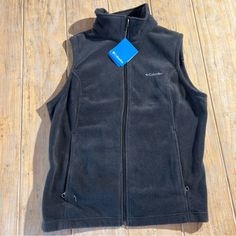 Columbia Benton Springs Modern-Classic, Durable Fleece Vest Is A Perfect Layer To Seal In The Warmth. Zip Up With Zipper Pockets. Black Fleece Outerwear For Hiking, Colombia Jacket, Navy Blue Vest, Hoodie Jacket Women, Vest Layering, Columbia Vest, Zip Up Vest, Red Vest, Leopard Print Jacket