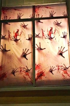 Diy Halloween Window Decorations, Diy Halloween Window, Window Decoration Ideas, Halloween Window Decorations, Halloween Fest, Halloween House Party