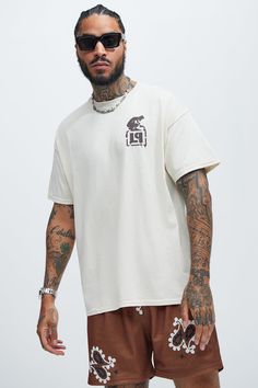 Available In Off White. Crew Neck Short Sleeve Screen Print 100% Cotton Disclaimer: Due To The Printing Process A Difference In Saturation May Occur. Each Garment Is Unique. Print Placement Will Vary. Imported | Mens Linkin Park Meteora Track List Oversized Short Sleeve Tee Shirt in Off White size 2XL by Fashion Nova Beige Graphic Print Shirt With Relaxed Fit, Beige Relaxed Fit Tops For Streetwear, Relaxed Fit Beige Shirt With Graphic Print, Beige Graphic Tee For Streetwear, Beige Relaxed Fit Shirt With Graphic Print, Beige Crew Neck Shirt For Streetwear, Beige Relaxed Fit Shirt For Streetwear, Oversized Beige Graphic Tee, Beige Oversized Graphic Print Top