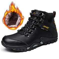 black leather mountain boots Women Hiking Shoes, Adventure Shoes, Boots 2020, Favorite Activity, Leather Hiking Boots, Mens Hiking Boots, Trekking Shoes, Genuine Leather Boots, Mens Snow Boots