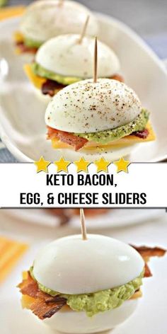 Looking for a delicious keto meal that will help you lose weight? Try this green bean and chicken stir-fry recipe! Packed with protein and low in carbs, this dish will keep you feeling full and satisfied while helping you shed those extra pounds. Made with fresh Bacon Egg And Cheese Sliders, Egg And Cheese Sliders, Diy Mat, Low Carb Appetizer, Bacon Egg Cheese, Keto Bacon, Cheese Sliders, Bacon Appetizers, Bacon Egg And Cheese