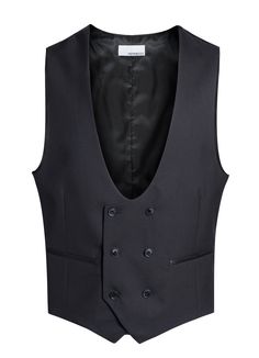 Cruz Mens Double Breasted Black Vest Zen Nails, Mens Business Casual, Men's Business Casual, Double Breasted Waistcoat, Mens Business, Dress Vest, Sleeveless Blazer, Black Vest, Business Casual Men