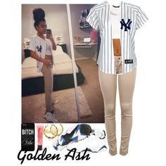 New York Yankees XX Orlando Magic, created by fashionsetstyler on Polyvore Yankees Outfit, Trending Looks, Women Crush, Fall 2014 Fashion, Future Outfit, Orlando Magic