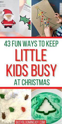 Toddler Christmas Activities, Christmas Activities For Preschoolers, Fun Christmas Activities For Kids, Christmas Activity Ideas, Christmas Playdough, Christmas Sensory, Craft Activities For Toddlers, Christmas Activities For Toddlers, Fun Christmas Activities