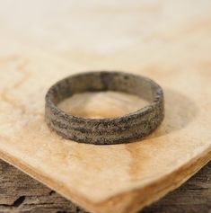 Antique brass or bronze primitive ring.  Found underground in amateur archaeology with a metal detector. Size - 4.5 or 15 mm. Height - 4 mm. Please visit my over stores on Etsy: https://www.etsy.com/shop/G7Elephants Vintage items. https://www.etsy.com/shop/GiftsFromPast Jewelry and watches. Primitive Wedding, Ring Spacer, Small Watch, Old Rings, Wedding Ring Sizes, Bronze Ring, Metal Detector, Brass Ring, Antique Rings