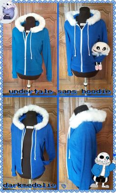 Undertale sans cosplay hoodie and plush...I want Undertale Costumes, Sans Jacket, Undertale Clothes, Cosplay Hoodie, Sans Cosplay, Why Dont We, Fitness Shirts, Undertale Sans