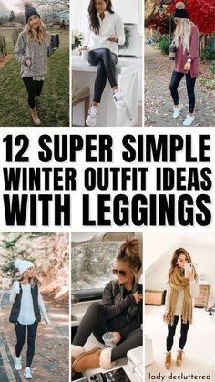 15+ Winter Outfits for Women: Cold Casual, Chic, Classy, Trendy | Winter Trends 2024 | Winter Style #winter #outfits #winteroutfits Simple Winter Outfit Ideas, Outfit Ideas With Leggings, Casual Chic Classy, Affordable Winter Outfits, 10 Winter Outfits, Winter Vacation Outfits, Royal Family Fashion, Simple Winter Outfits