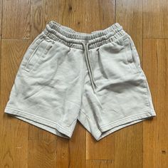 Beige Athletic Shorts. Never Worn. H&m Short Bottoms With Pockets, H&m Shorts With Elastic Waistband, H&m Casual Shorts With Built-in Shorts, Sporty Neutral Bottoms For Spring, H&m Short Bottoms With Elastic Waistband, H&m Elastic Waistband Short Bottoms, H&m Casual Shorts With Elastic Waistband, Casual Neutral Bottoms With Built-in Shorts, H&m Casual Shorts With Pockets