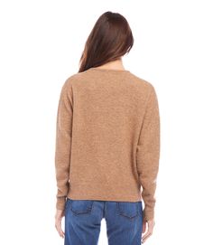 Cozy up in this soft V-neck sweater. Perfect for lounging or a casual day out. A wardrobe staple that's anything but basic. True to size Sweater: 56% Recycled Polyester 37% Polyester 5% Wool 2% Spandex Imported Dry Clean Only Length: 23 3/4 inches (size M) Ribbed hem detail | Karen Kane V-Neck Sweater in Walnut, Size L, Plain, Polyester/Wool/Spandex Jumpsuit And Blazer, Karen Kane, Short Sleeve Cardigan, Curvy Dress, Blazer Coat, V Neck Sweater, Denim Pants, Vneck Sweater, Wardrobe Staples