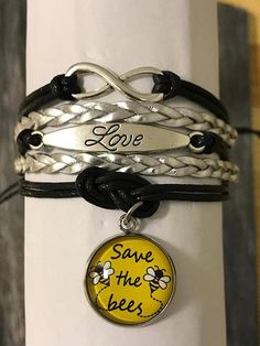 Save The Bees Bracelet, Help Save The Honeybees Awareness Jewelry, Sav– Infinity Collection Bumble Bee Jewelry, Unique Wedding Jewelry, Inexpensive Jewelry, Awareness Jewelry, Reiki Jewelry, Awareness Bracelet, Bee Jewelry, Bee Charms, Save The Bees