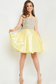 Indulge in the exquisite elegance of the Jovani K00722 dress from the Spring 2024 collection. Elevate your style with this sophisticated masterpiece. Girls Party Dress Kids, Party Dress Kids, Kids Pageant, Girls Fit, Pageant Gown, Formal Evening Wear, Pleated Skirt Short, Plastic Dress, Formal Cocktail Dress