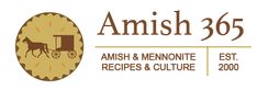 the logo for amish365, an amish and mennonie recipes & culture restaurant