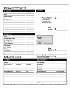 an invoice form is shown with the balance sheet