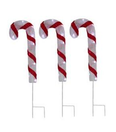 three candy canes on top of each other