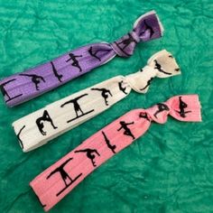 Gymnastics Hair Ties Gymnastics Team, Gymnastics Gifts, Gymnastics Girls, Tie Gifts, Hair Elastics