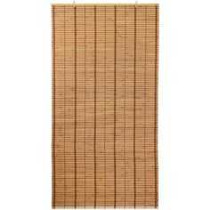 an image of a bamboo blind with vertical blinds on the bottom and side of it