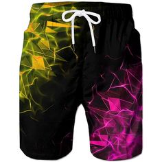 Season:Summer; Fabric:Polyester; Gender:Men's; Style:Hawaiian,Boho,Designer; Elasticity:Micro-elastic; Occasion:Beach,Casual,Daily,Holiday; Fit Type:Regular Fit; Function:Quick Dry,Breathable; Waistline:Mid Waist; Pattern:Geometric,Graphic; Design:with Mesh lining,3D Print,Elastic Waist,Drawstring; Pants Type:Swim Trunks,Board Shorts,Summer Shorts,Swim Shorts,Beach Shorts; Fly Type:Elasticity,Drawstring; Front page:FF; Listing Date:01/30/2023; Production mode:External procurement; Hips:; Length: Summer Beach Party Bottoms With Built-in Shorts, Pink Swim Trunks With Built-in Shorts For Summer, Multicolor Swimwear With Built-in Shorts For Vacation, Stretch Beachwear Shorts For Beach Party, Summer Bottoms With Built-in Shorts For Beach Party, Green Shorts For Beach Party Season, Green Shorts For Beach Party, Green Shorts For Beach Party And Season, Summer Festival Swimwear