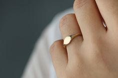 "Pinky Signet Ring / 14k Gold Oval Signet Ring / Small Signet Ring / Signet Ring Women / Minimalist Personalized Ring by Ferkos Fine Jewelry Item Details ✔ Made to Order. ✔ Gold Kt: 14K ✔ Available Gold Color: Rose Gold, Yellow Gold, White Gold ✔ Oval Signet Measurement: 8 x 6MM ✔ Height: 1.35MM ✔ Ready to Ship in 7-10 Business Days Be sure to hit \"favorite\" on the right so it remains on your favorites list and/ or add to your wishlist(s). ▶ Want to find out more? Check out my shop http://etsy Elegant Stackable Rings For Everyday, Elegant Oval Stackable Rings For Everyday, Elegant Everyday Stackable Oval Rings, Dainty Oval Stackable Signet Ring, Oval Stackable Fine Jewelry Rings For Everyday, Oval Stackable Rings For Everyday Fine Jewelry, Everyday Oval Stackable Fine Jewelry Rings, Oval Stackable Rings For Everyday, Minimalist 14k Gold Oval Signet Ring