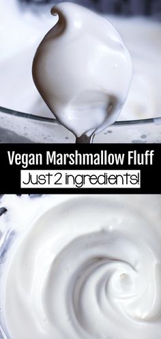 vegan marshmallow fluff just 2 ingredients