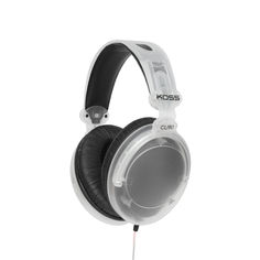 a pair of headphones on a white background