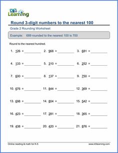 rounding numbers to the nearest 1, 000 worksheet for grade 4 and 5