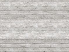 a white wood plank wallpaper with grey paint on the bottom and side paneling