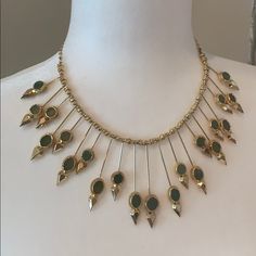 Very Unique Statement Piece From Bcbg Gold With Jade Colored Stones Brand New Never Worn Colored Necklace, Necklace Sets, Choker Necklace Set, Colored Stones, Gold Choker Necklace, Gold Choker, Colourful Necklace, Necklace Set, Womens Jewelry Necklace