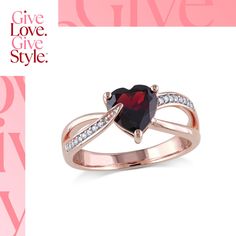 in stock Macy's Round Cut Rings As Gift, Macy's Round Cut Ring As Gift, Macy's Luxury Rings As A Gift, Macy's Luxury Rings As Gifts, Luxury Macy's Rings As Gifts, Macy's Rings With Diamond Accents For Gift, Red Heart Cut Jewelry With Diamond Accents, Red Heart Cut Diamond Accent Jewelry, Red Heart Cut Diamond Accented Jewelry