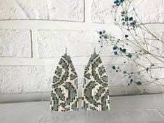 "These green and beige beaded earrings are made from selected Czech beads. Fringe beaded earrings can be an excellent personalized gift for bridesmaids, Mother's Day, Birthdays, Valentine's Day, Wedding Day, Christmas, New Year, and for your loved ones. ♡ Length - 4\" (10.5 cm) ♡ Width - 1,6\" (4 cm) ♡ Quality Czech beads ♡ Stainless steel or 925 silver hooks The colors can slightly differ from the photo because of photography lighting and monitor settings. ♥Gift packaging - FREE! NOTE: Before you pay, please make sure the address in your order matches the address you would like me to ship. ♥ Back to my shop: https://www.etsy.com/shop/BohoBeadRoom My Instagram @boho.bead.room" Bohemian Beige Beaded Earrings For Gifts, Beige Bohemian Earrings With Colorful Beads, Beige Beaded Earrings With Dangling Beads As Gift, Beige Beaded Earrings With Dangling Beads For Gift, Handmade Beige Beaded Bohemian Earrings, Bohemian Beaded Beige Earrings, Beige Beaded Bohemian Earrings, Colorful Beaded Earrings As Gift, Colorful Beaded Beige Earrings As Gift