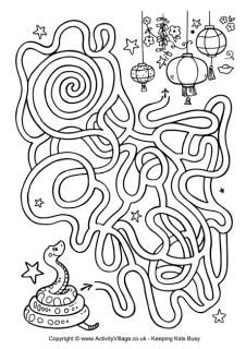 a maze with an animal and other things to color in the image is outlined on a white background