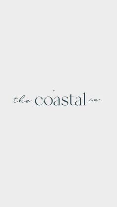 the coastal logo on a white background