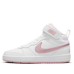 Nike Court Borough Mid 2 (GS) CD7782-105 Nike Court Borough Mid 2, Court Borough Mid 2, Nike Court Borough, Nike Baby, Mid Top Sneakers, Mid Top, Kids Sneakers, Skate Shoes, Baby Pink